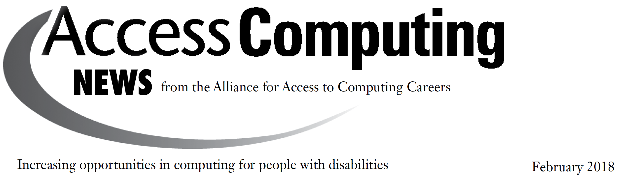 AccessComputing News Feb 2018 Header.