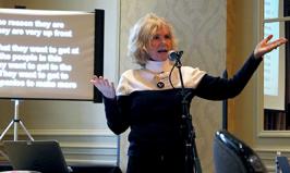 Sheryl presenting. Sheryl presenting.