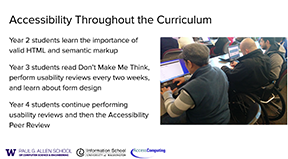 Slide from Andy Ko on Accessibility Throughout the Curriculum Slide from Andy Ko on Accessibility Throughout the Curriculum