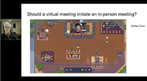 Screenshot from Richard Ladner's talk on accessible virtual events