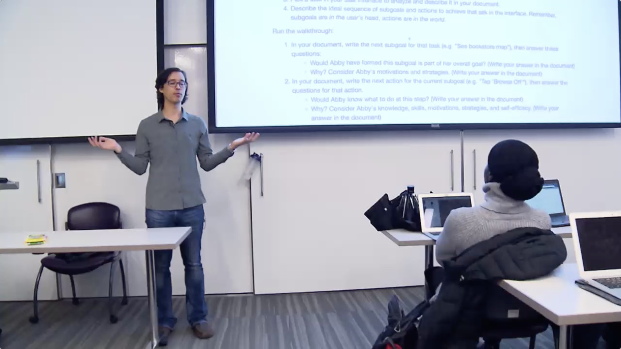 
Andrew Ko teaches in front of a classroom.