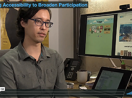 A screenshot of Andy Ko in the Teaching Accessibility to Broaden Participation video.