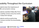 Slide from Andy Ko on Accessibility Throughout the Curriculum