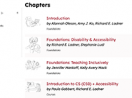 A screenshot of the book table of contents online.