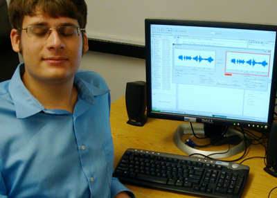 Image of program participant Marco for Robots and Sound article.