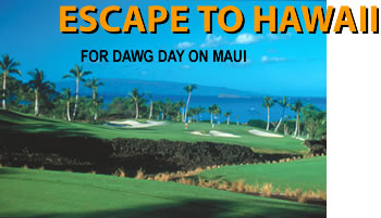 A Dawg Day on Maui includes a tournament at Wailea Golf Club's Gold Course. Photo courtesy Wailea Golf Club.