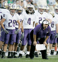 Coach Keith Gilbertson watches from the sidelines. Photo © 2004 Joe Robbins.