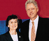 Colwell with President Clinton in 1998