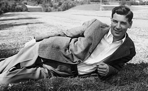 Joe Sutter takes a break on the UW campus shortly after he graduated in the spring of 1943 with his degree in aeronautical engineering. Photo courtesy Joe Sutter.