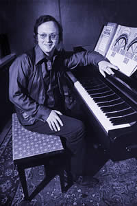 Ragtime master William Bolcom, circa 1969-1970. Photo courtesy John Pollock.