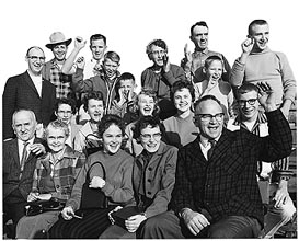 Schloredt fans at the 1960 Rose Bowl