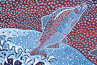 Detail from 'Chiwana,' 1999. Photo by Rob Vinnedge. Click the image to see a larger view of the complete work.