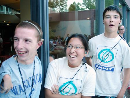 Group image of DO-IT participants enjoying a laugh during Summer Study.