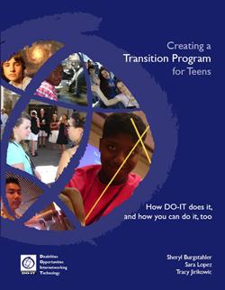 Creating a Transition for Teens cover page