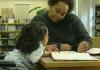 still image from video Taking Charge 2 showing DO-IT Scholar Jessie with instructor