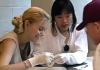 still image from video WT Science Teachers showing two DO-IT students dissecting