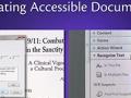 A screenshot from Creating Accessible Documents.