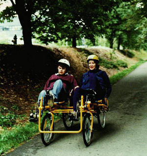 Ambassador Eric rides along the Burke-Gilman Trail Picture of Eric riding the Burke-Gilman Trail.
