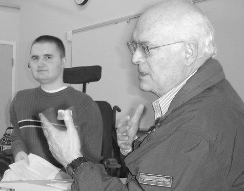Chris at the Rotary Career Workshop. Picture of Chris at the Rotary Career Workshop.