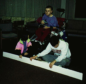 DO-IT Scholars designing a bridge Photo of DO-IT Scholars designing a bridge
