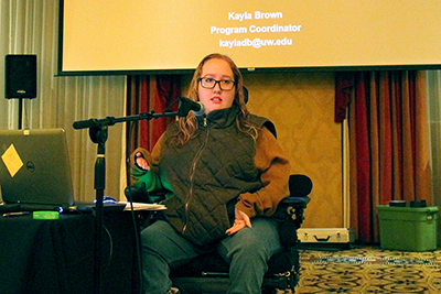 Kayla Brown presents on disability identity. Kayla Brown presents on disability identity.