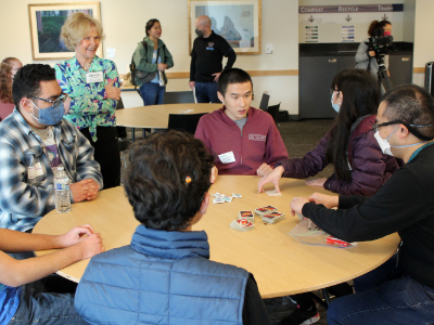 Scholars participated in a networking session with Sheryl in Feb 2023.