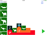 Screenshot of nested blocks showing structure. Screenshot of nested blocks showing structure.