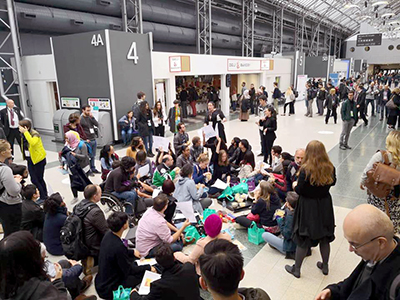 Protestors at the Crip-In at SIGCHI 2019 in Glasgow