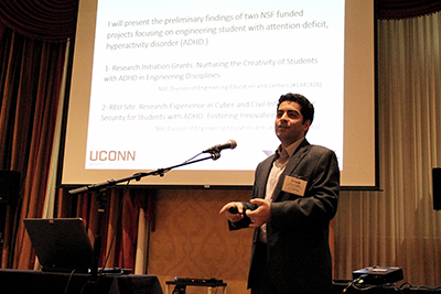 Arash Esmaili Zaghi presents on Creative Potential and Challenges of Students with ADHD in Engineering Programs