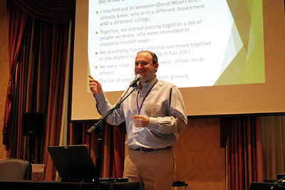 Jonathan Lazar presents on Building a Cross-Campus Coalition Related to Disability.