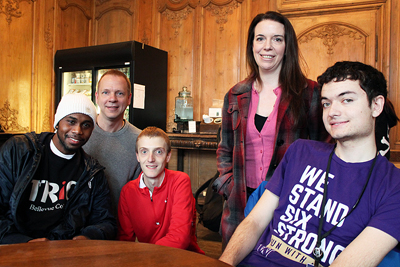 April2015-07.jpg Scott Bellman, Tami Tidwell, and various AccessSTEM team members connecting at the Burke Museum.