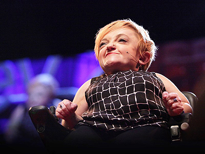 Stella Young at her TED Talk.