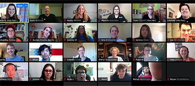 NNL Students meet over Zoom. NNL Students meet over Zoom.