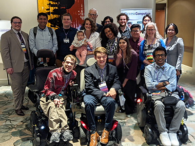 AccessComputing participants, mentors, and friends from the 2022 IDEALs Workshop. Masks were worn, but removed for the photo.