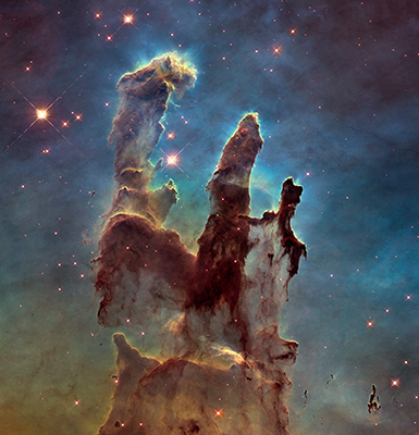 Eagle Nebula, one of the images you can discover in the astronomy-themed Quorum Hour of Code activity.