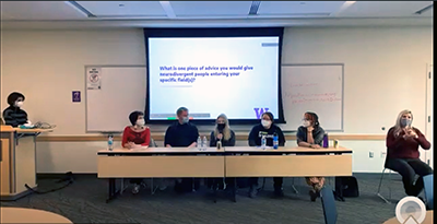 DOITNews-July2022-2.png The panelists from the Get to Work event spoke about transitioning from college into the workplace.