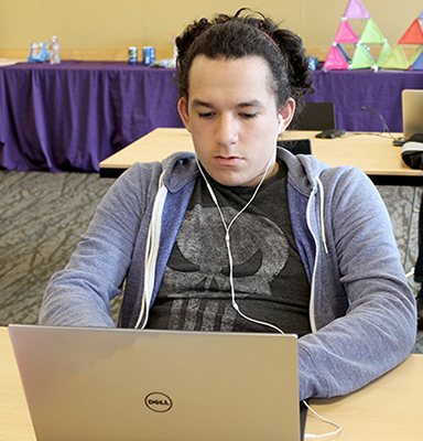 A Scholar attends a virtual career fair.