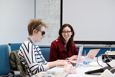 Meredith (left) has helped lead presentations at many conferences and events.