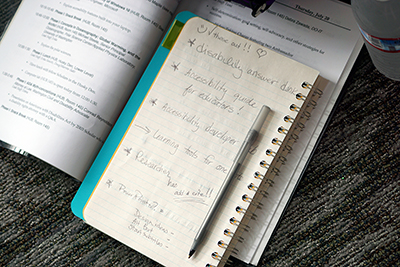 Hand written notes during Summer Study 2017. Hand written notes during Summer Study 2017.