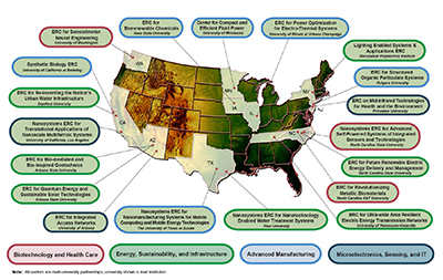 A map of all the ERCs in the country.