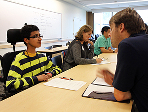 The Employment Office Image of a student interview
