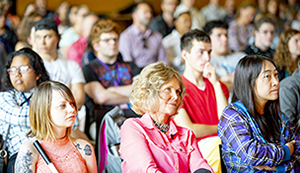 A crowd of event attendees.