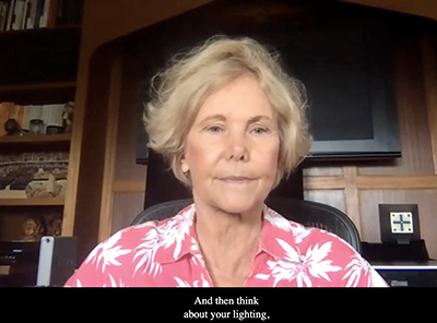 July2021_Article6.jpg A screenshot of Sheryl Burgstahler during an online conference.