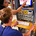 Image of an instructor teaching a student neurobiology programs