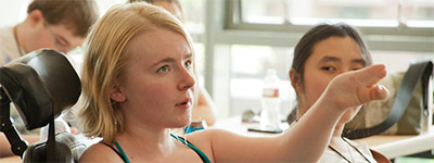 Panel Discussion1.jpg Girl discussing in panel