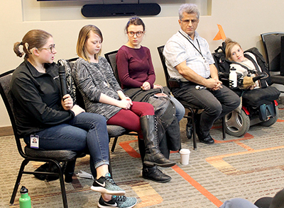 Panelists answer questions. Panelists answer questions.