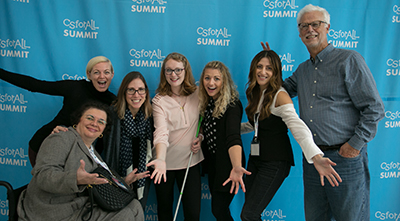 Richard Ladner and others from the CSforALL Summit in 2018.