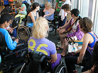 Image of a group of students at the Seattle Pacific Science Center