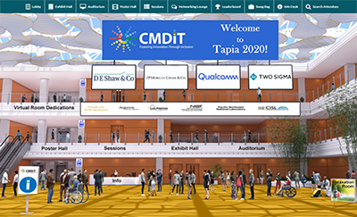 Terrill_Article_Tapia copy.jpg Virtial Tapia conference that shows building and places you go virtually visit