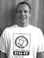 Photo portrait of 2001 DO-IT staff mentor Scott Bellman